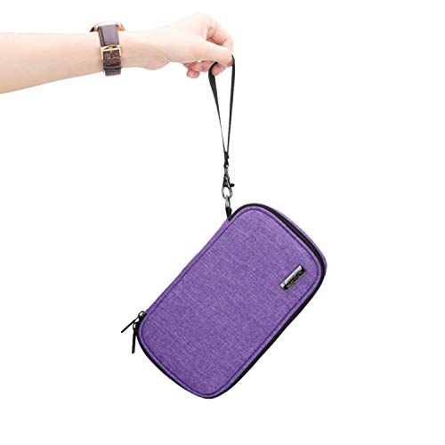 LUXJA Diabetic Supplies Travel Case, Purple - color: Purple