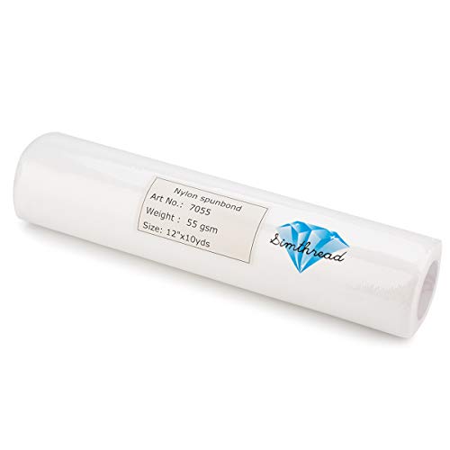 No Show Mesh Cutaway Stabilizer for Embroidery 12" x 10 Yards/Roll - size: 12" x 10 Yards