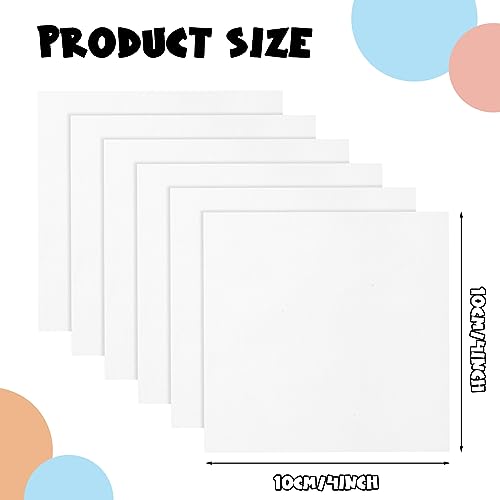 Peryiter 1000 Pcs 4 x 4 Inch White Cotton Fabric Square for Sewing Handmade