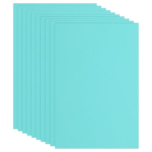 PATIKIL EVA Foam Sheet 10Pcs 12x8 Inch 2mm Thick Azure Color - color: Azure Color