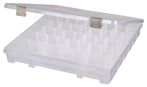 ArtBin Super Satchel Slim Craft Organizer with 20 Dividers, Clear - style: Divided Compartments