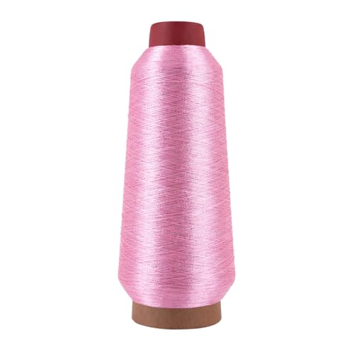 Mandala Crafts Metallic Baby Pink Embroidery Floss for Sewing, 3281 YD - color: Baby Pink, size: 3000M 3281 Yard