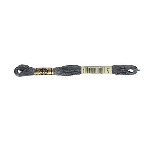 DMC 6-Strand Embroidery Cotton Floss, Dark Pewter Grey