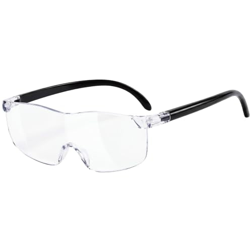 1 Pack 160% Magnifying Glasses for Close Work – Lightweight Hands-Free Magnifier for Reading, Sewing & Crafts, Fits Over Prescription Glasses