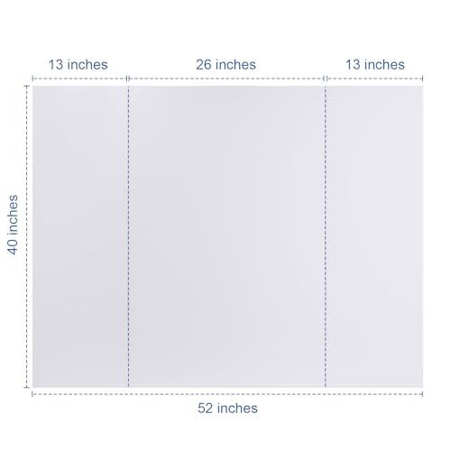 Foam Board Trifold 52 x 40 x 3/16"(5mm), Large Foam Core Poster Board - size: 52x40 in 5 Pack