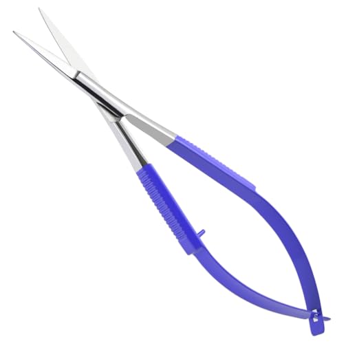5" Spring Scissors Straight Eyebrow Eyelash Embroidery Snip - color: Mlt-mst-03