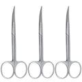 Surgical Iris Scissors 4.5" Straight Micro Suture Medical Shears 3 Pack