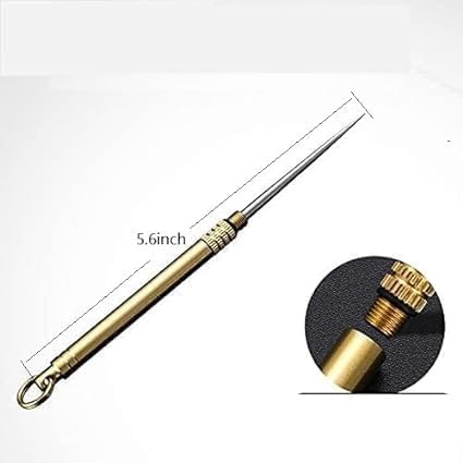A Set Gold Cigar Holder Needle, Mini Stainless Steel Punch Draw Enhancer Tool, Nubber Assemblage Field Tool Can Be Dredge Cigar, Practical Cigar Accessories for All Cigars, Portable Cigar Needle