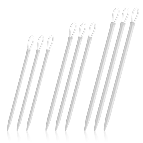 9 PCS Wool Yarn Needles, Darning Needle Nylon Thread Rope Threader Large Eye Tapestry Needle for Weave Hand Weaving Sweater Tools Accessories for Sewing Knitting Crochet Yarn Embroidery
