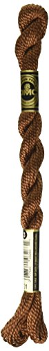 DMC Pearl Cotton Thread Skein Size 3, 16.4yd, Dark Coffee Brown