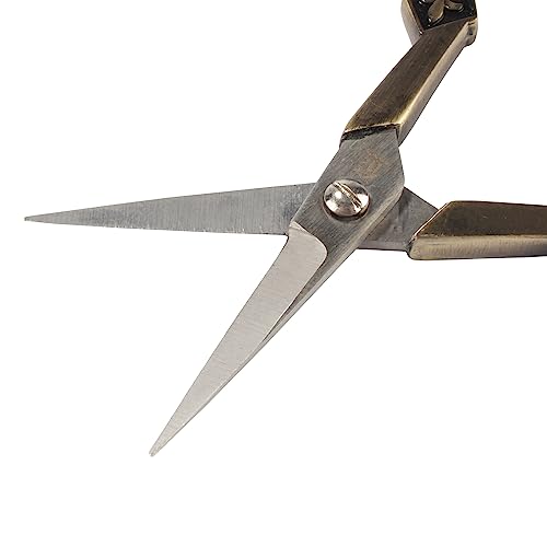 JubileeYarn Antique Style Heirloom Embroidery Craft Scissors - Bronze - 3 Scissors - color: Antique Heirloom - Bronze, size: 3 Scissors