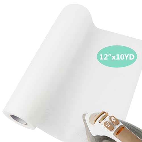 Craftido Fusible No Show Mesh Embroidery Stabilizer -12" x 10 Yd/Roll - size: Fusible no show mesh 12"x10yd roll