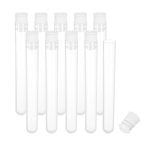 PATIKIL 4" Length Plastic Sewing Needle Storage Holder, 10 Pcs Portable Matte Embroidery Needle Pin Toothpick Storage Tubes Case for Craft Knitting, White - color: White, size: 4"