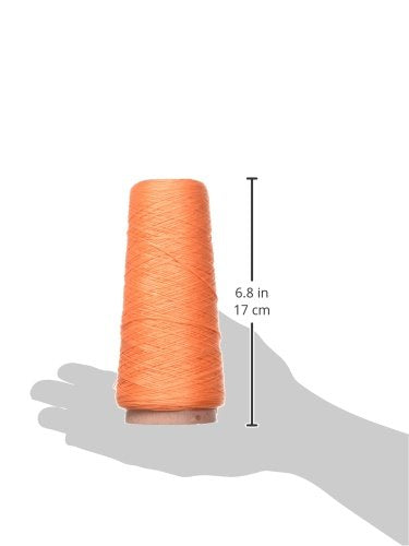 DMC Six Strand Embroidery Cotton 100 Gram Cone, Apricot Medium - color: Apricot Medium