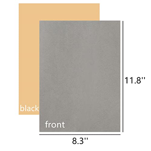 Mesheshe 10PCS Self Adhesive Felt, DIY Self Adhesive Fabric for Art & Crafts, Peel and Stick Felt for Drawer/Jewelry Box Felt Liner, A4 Size (8.3" x 11.8", Grey) - color: Gray, size: 10PCS