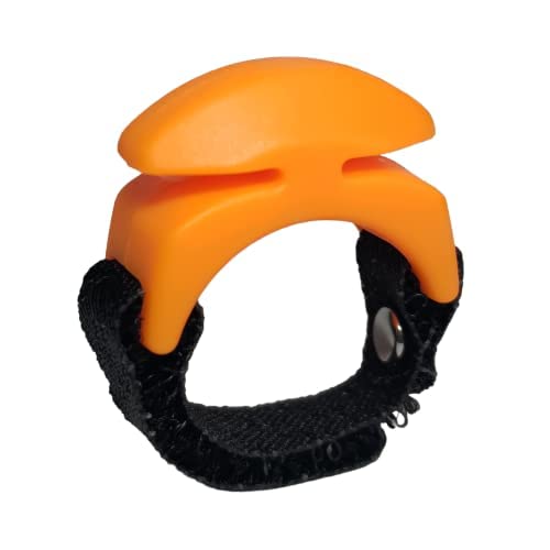 THREAD CUTTERZ Patented Ceramic Ring Quick Thread, Yarn & Embroidery Floss Cutter -Orange - color: Orange