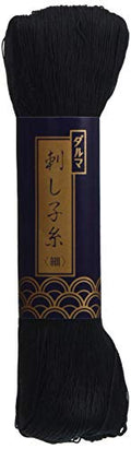 Yokota Sashiko Thread Thin 170 Meters (Japan Import) (Black) - color: Black, style: Single Item