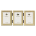 Lawrence Frames Bead Border Design, 2.5x3.5 Triple, Satin Gold. - color: Satin Gold, size: 2.5x3.5 Triple
