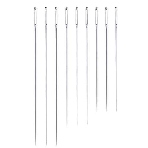 Medsuo 9 PCS 4.9"/5.9"/6.9" Extra Long Darning Sewing Big Eye Needles