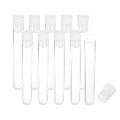 PATIKIL 3" Length Plastic Sewing Needle Storage Holder, 10 Pcs Portable Matte Embroidery Needle Pin Toothpick Storage Tubes Case for Craft Knitting, White - color: White, size: 3"