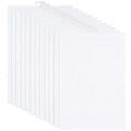 YOUNTHYE 12 Pack 14 Count Plastic Canvas Sheets, 8.2 x 11 Inch White Plastic Mesh Canvas for Needlepoint, Cross Stitch, Embroidery, Acrylic Yarn Crafts, Crochet Projects and DIY Decorations - size: 14count