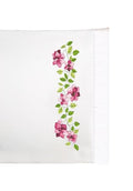 Design Works Crafts Pink Roses Stamped for Embroidery Pillowcases, Standard