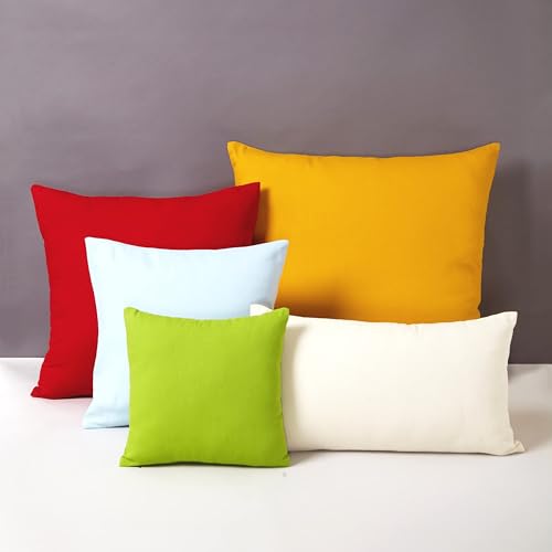 Encasa XO Throw Pillow Covers, Cotton, No Inserts 16"x16" - color: Deep Red, size: 16" x 16" (Pack of 2)