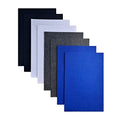 Jtnohx Stiff Felt, 2mm Thick Felt Sheets for Crafts, 8"x12" Hard Felt Fabric Squares 8Pcs for DIY Projects (Black White Grey Blue) - color: Grey White Series