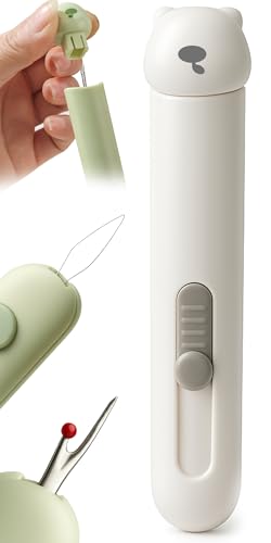 3 in 1 Automatic Needle Threader & Seam Ripper Tool with Storage, White - color: 1PCS-White