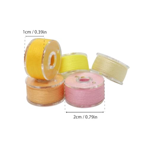 36 Pcs Bobbins and Sewing Threads with Bobbin Case - color: Multicolor