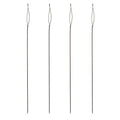 The Beadsmith Basic Elements Collapsible Eye Needles – 2.5 Inch Long – Flexible Twisted Wire – Large Eye, Easy to Thread – 4 Extra Heavy Needles - size: Extra Heavy - 2.5" Long - 4 Needles