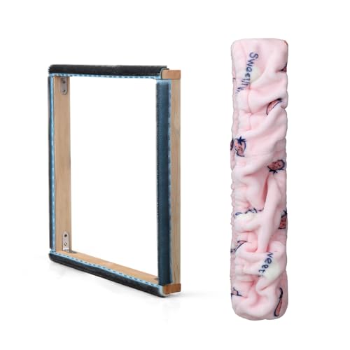 Rug Hooking & Cross Stitch Hoop with Frame Flannel Cover (11.8*11.8 inch)