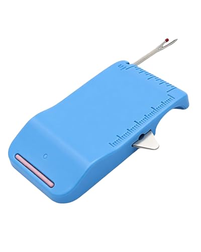 Magnetic Seam Guide for Sewing Machine, with Scale & Seam Ripper - color: Blue