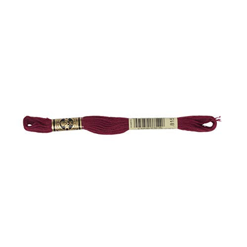 DMC 6-Strand Embroidery Cotton Floss, Medium Garnet - style: #815 Red