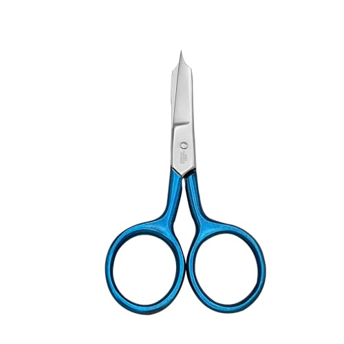 Famore 711L - True Left-Handed Straight Micro Tip, Large Ring Scissors (4in)