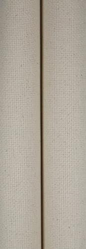 KCS 2 pc of 15" x 18"(38cmx45cm) Counted Cross Stitch Cotton Aida Cloth Needlework Fabric Box (Oatmeal, 14CT) - color: Oatmeal, size: 14CT