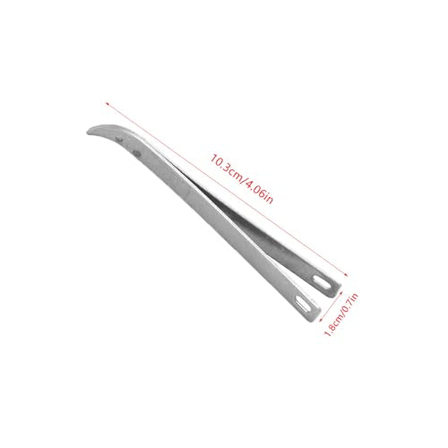 ArrErr 4 Pack Needle Grabbers Hand Sewing Needles Puller Large Eye Stitching Needles Gripper Heavy Duty Stainless Steel Tweezers Clips Grips for Embroidery Paperwork Quilting Craft Fabric Leather