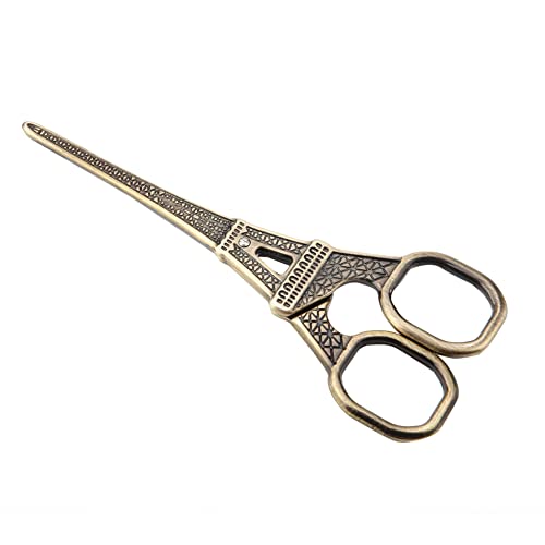 Bronze Scissors Eiffel Tower Scissors Cross Stitch Retro - color: Bronze