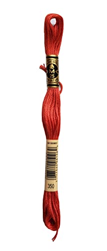 DMC 6-Strand Embroidery Cotton Bundle - Coral Color Family - 5 Skeins of Thread - 8.7yd Skeins