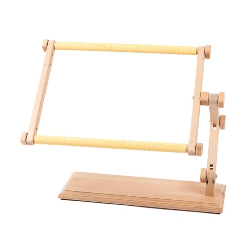 Needlework Table Hands-Free Stand Penguin with Adjustable Frame Tapestry Cross Stitch Embroidery Frame Holder (Beige, 25x32 cm (9.8" х 12.5")) - size: 25x32 cm (9.8" х 12.5")