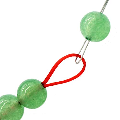 FoRapid 0.3mmx20cm Steel Wire Flexible Durable Collapsible Big Eye Embroidery Beading Needles Easy Threading Sewing Needles Open End for Any Thread Size Jewelry Making 10cm/4in(Folded Length) 10 pcs