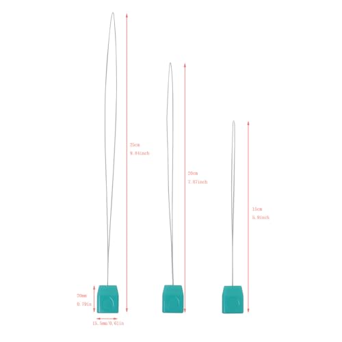 DGBRSM 6PCS Long Needle Threaders for Punch Needles Embroidery Floss Cross Stitch DIY Sewing Craft Works