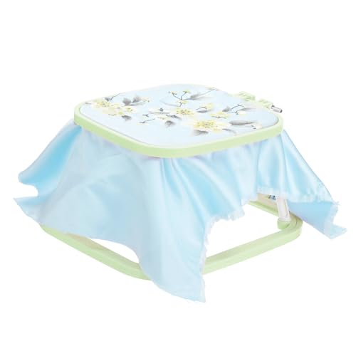 PATIKIL 7.1" x 6.7" Square Embroidery Hoop Stand, Adjustable ABS Plastic Cross Stitch Stand Hands-Free 2-Tier Embroidery Hoop Holder Punch Needle Frame for Sewing Arts Needlework, Green - color: Green, size: 7.1" x 6.7"
