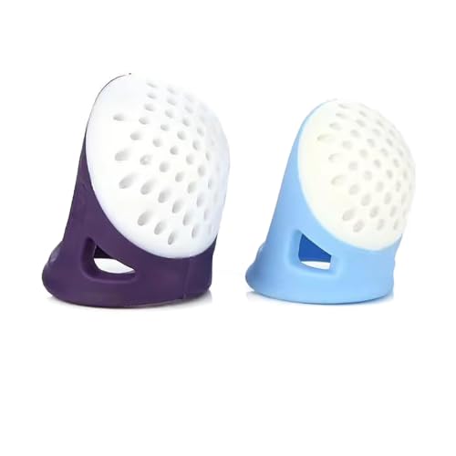 YICBOR 2PCS Silicone Thimble Non-Slip for Sewing Quilting DIY