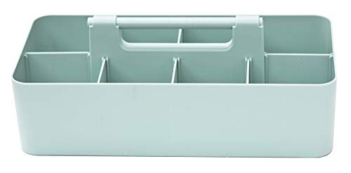 -Large Portable Caddy, DIY Dividers, 8 Compartments, School Office Supplies Home Business Organizer,Portable Basket with Handle Storage Organizer Modern Made in USA (4 PACK, Mint) - color: Mint, size: 4 PACK