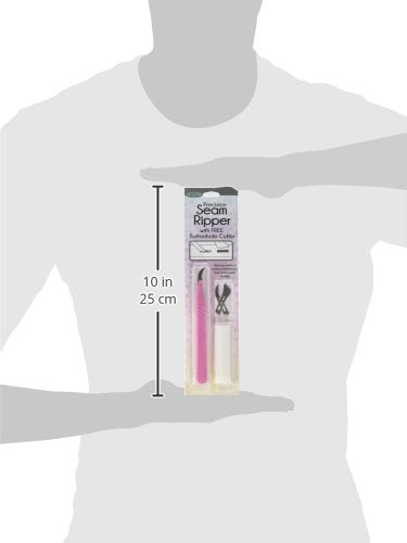 Sullivans Precision Seam Ripper with Free Buttonhole Cutter - Pink