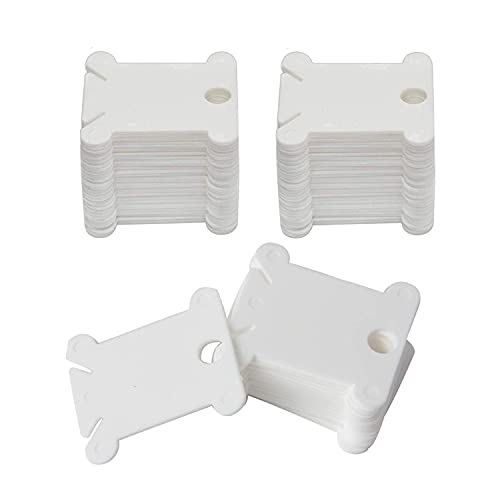 BEADNOVA Embroidery Floss Bobbins 150pcs Embroidery Thread Holder Floss Holder Thread Bobbins for Cross Stitch Crafting Sewing