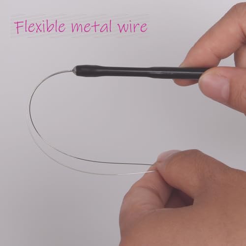 Hair Extension Loop Needle Threader, 10 Pcs, Black