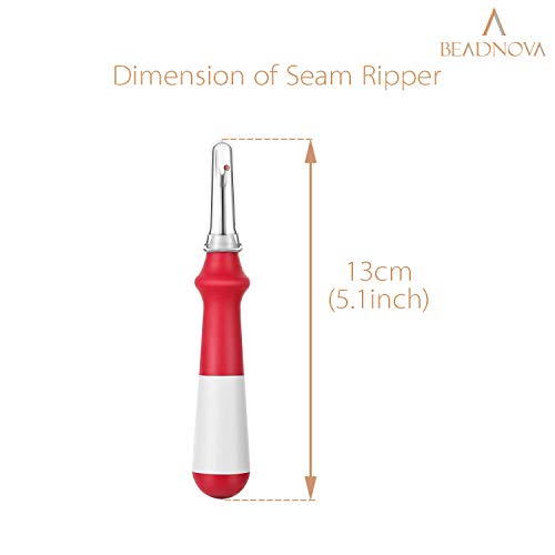 BEADNOVA Seam Ripper 2pcs Thread Cutter Stitch Remover Large Thread Remover Stitch Eraser Tag Ripper for Clothes Crafting Embroidery