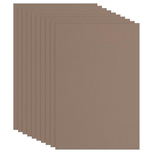 PATIKIL EVA Foam Sheet 10Pcs 12x8 Inch 2mm Thick Brown - color: Brown